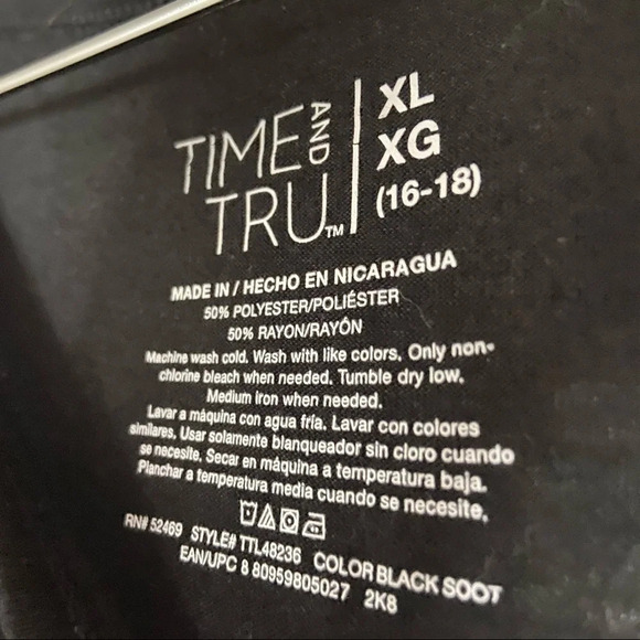 Ruffle Top Long Sleeve Boat Neck Top Size XL (16-18) TTL48236 - Picture 4 of 6